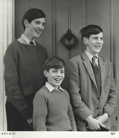 Andrew, James and Oliver Sells in Cambridgeshire 1965